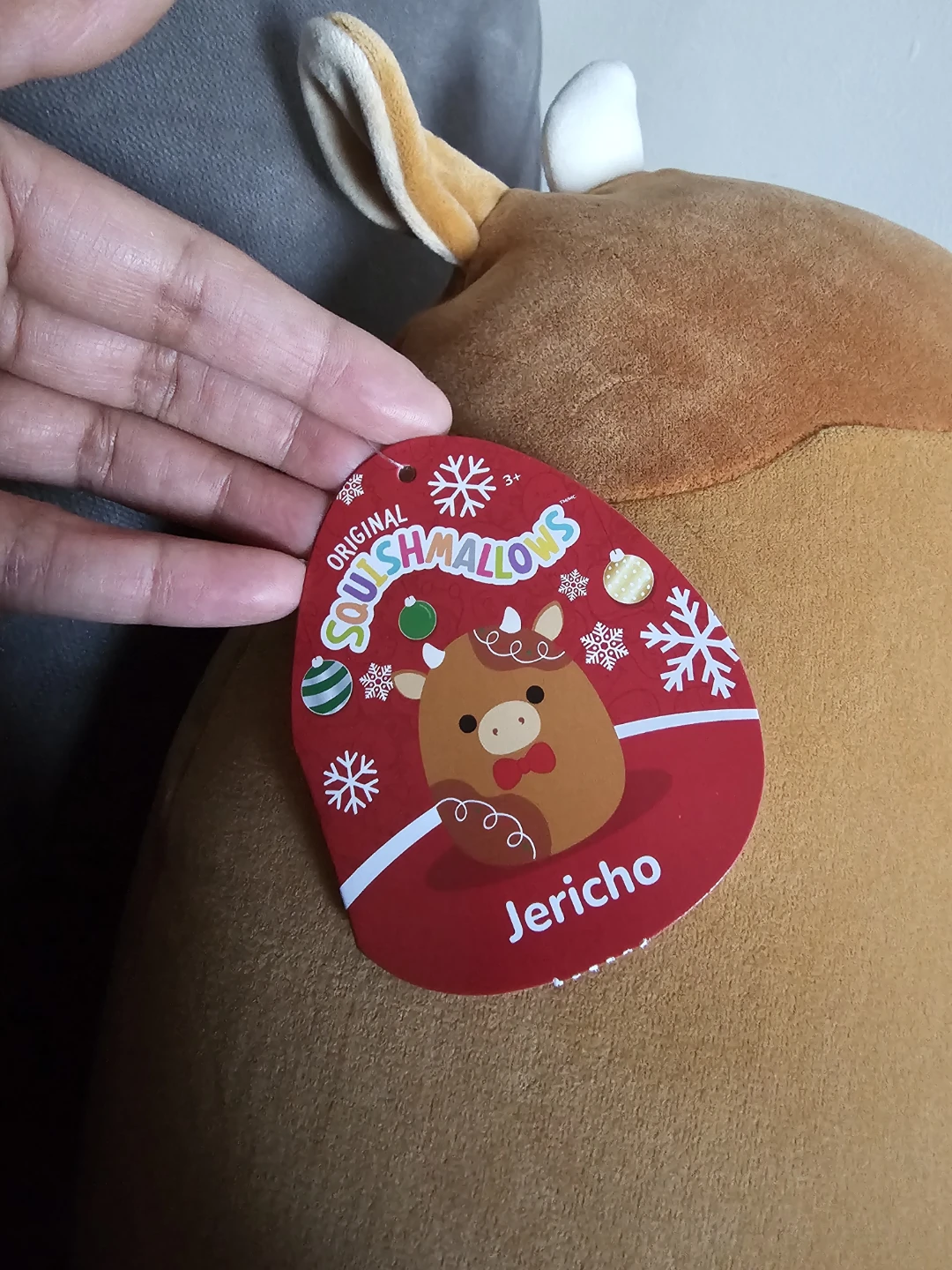 Squishmallows Holiday Plush - Jericho the Gingerbread Cow 🐄 ⚽️ - photo 3
