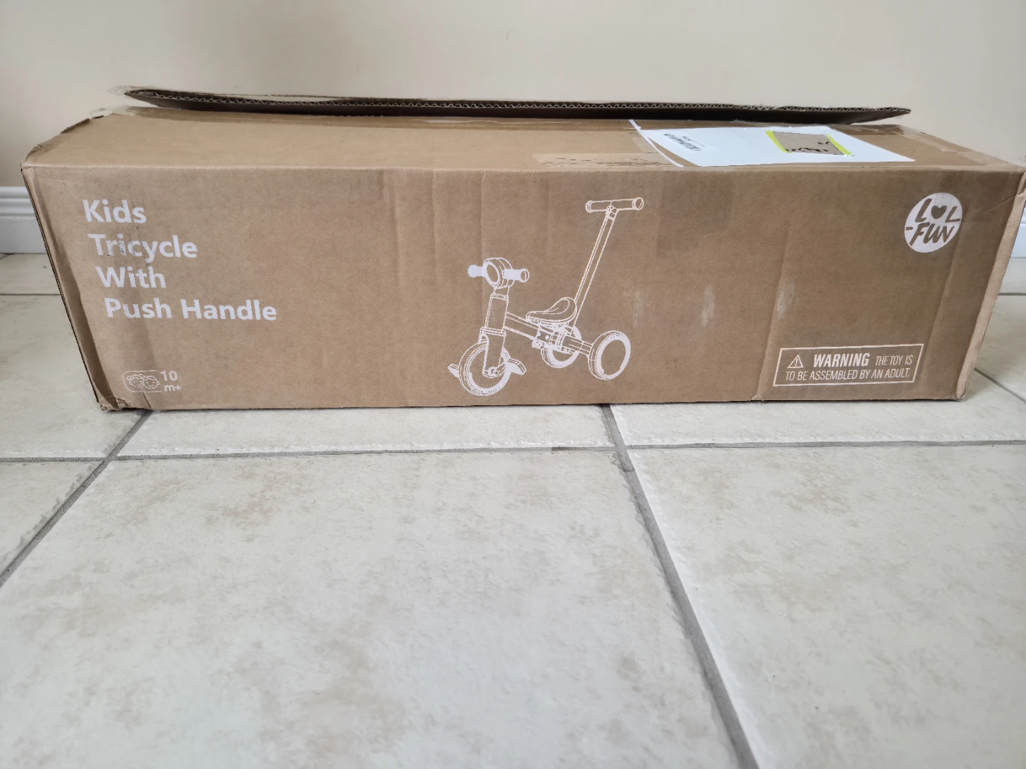 LOL' FUN Kids Tricycle with Push Handle - photo 2