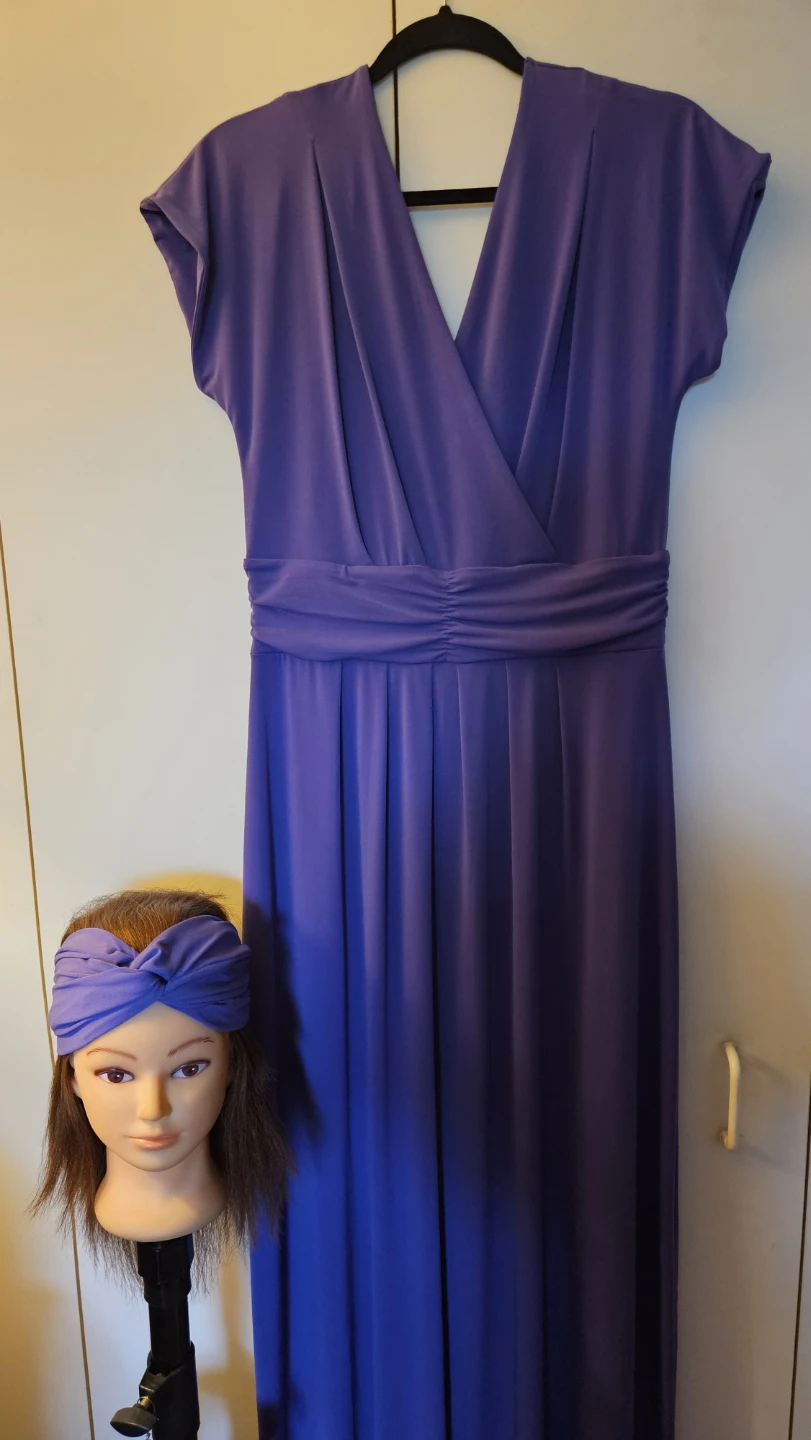 IMAN Purple Maxi Dress Size LG - Tall - photo 2