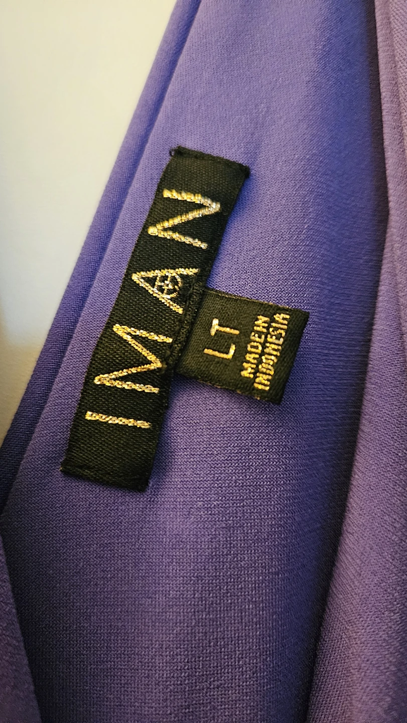IMAN Purple Maxi Dress Size LG - Tall - photo 3