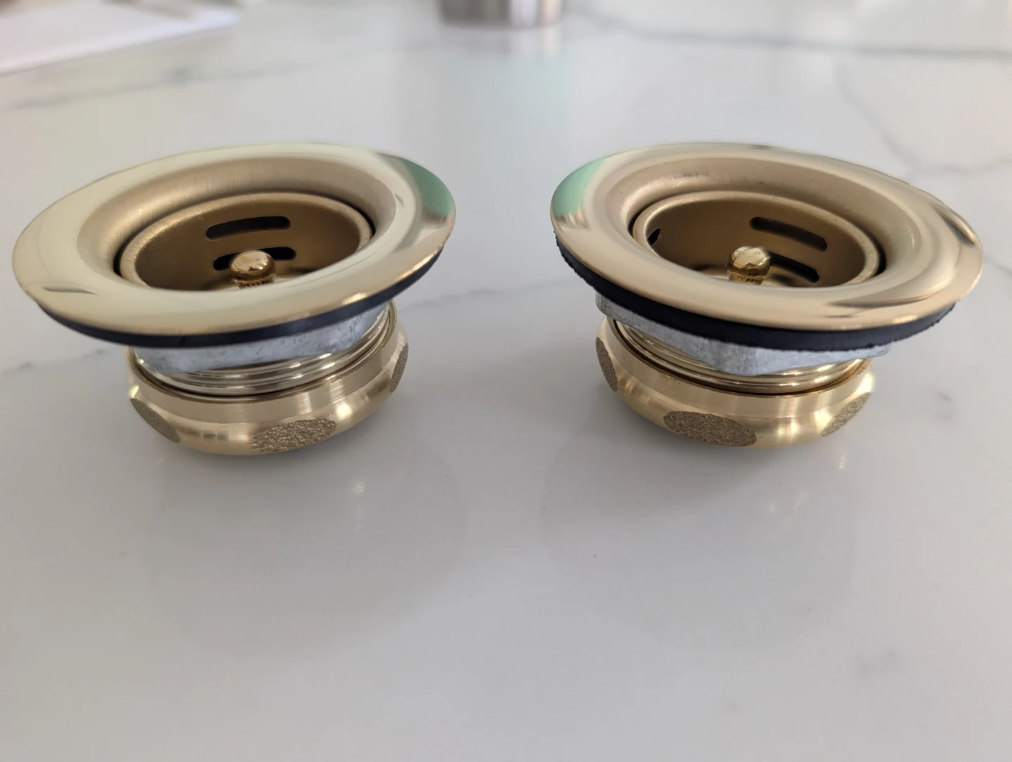 GourmetScape Duo Strainer for Bar Sink / Brass Nut - photo 3