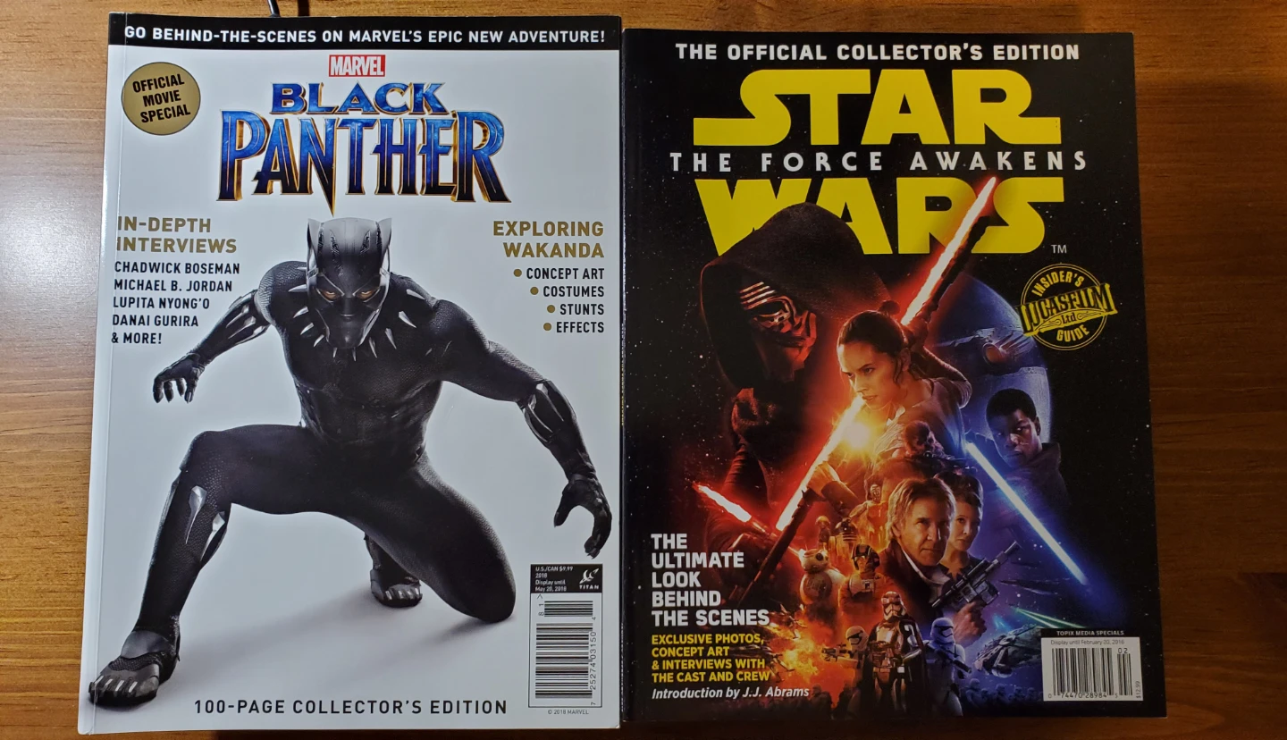 Marvel Black Panther & Star Wars Collector's Editions Magazines