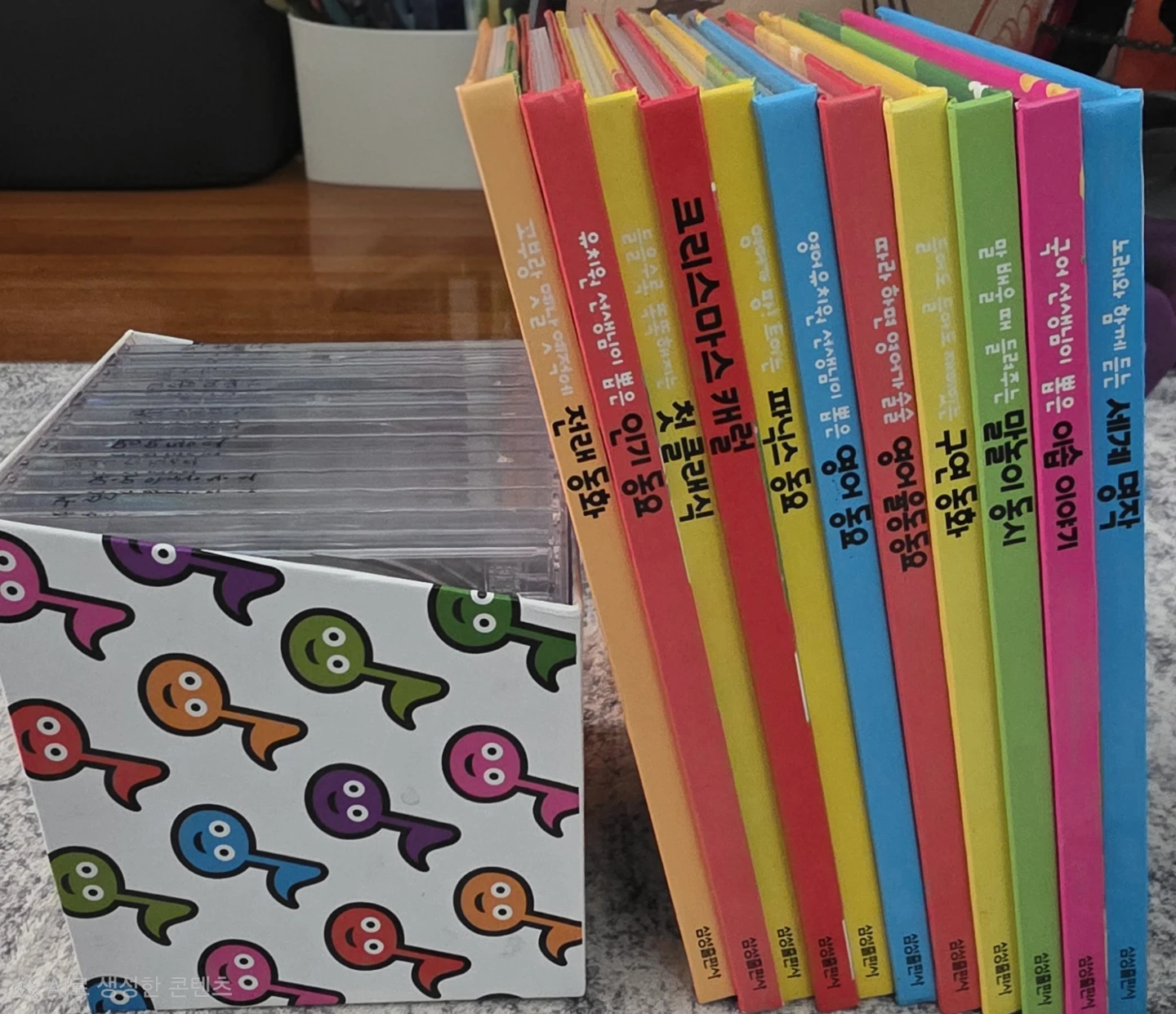 Korean Children’s Book & CD Set (12 Books + 11 Audio CDs)
