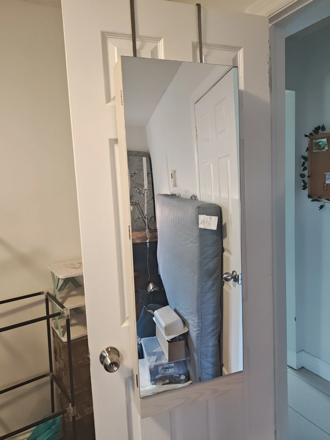 Over-the-Door Jewelry Armoire with Mirror