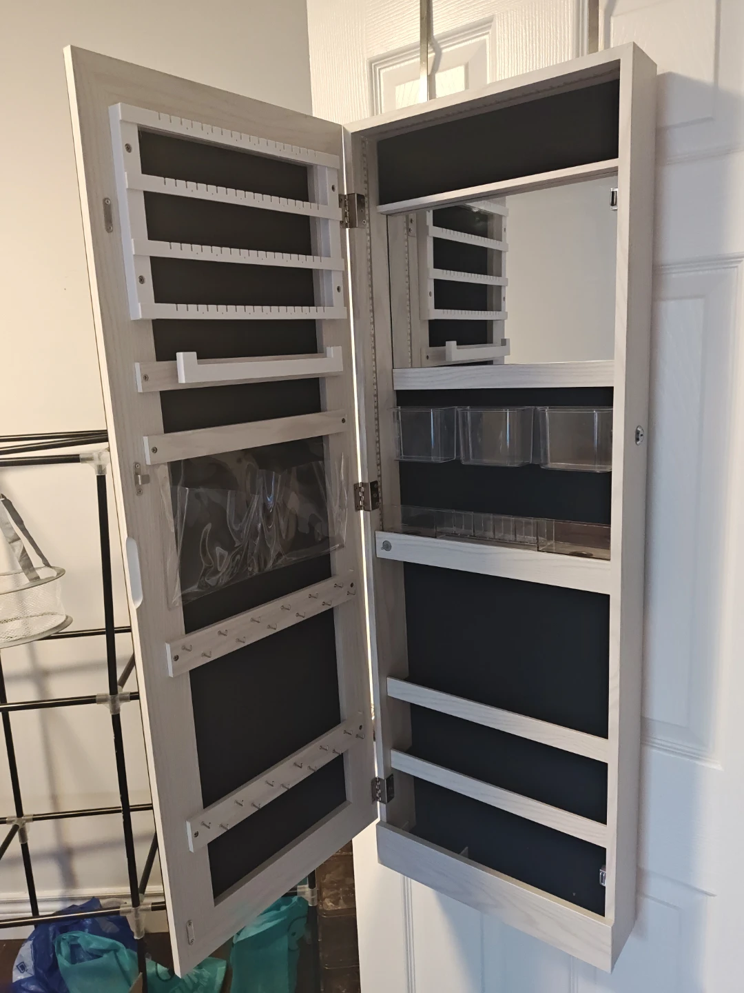 Over-the-Door Jewelry Armoire with Mirror - photo 2