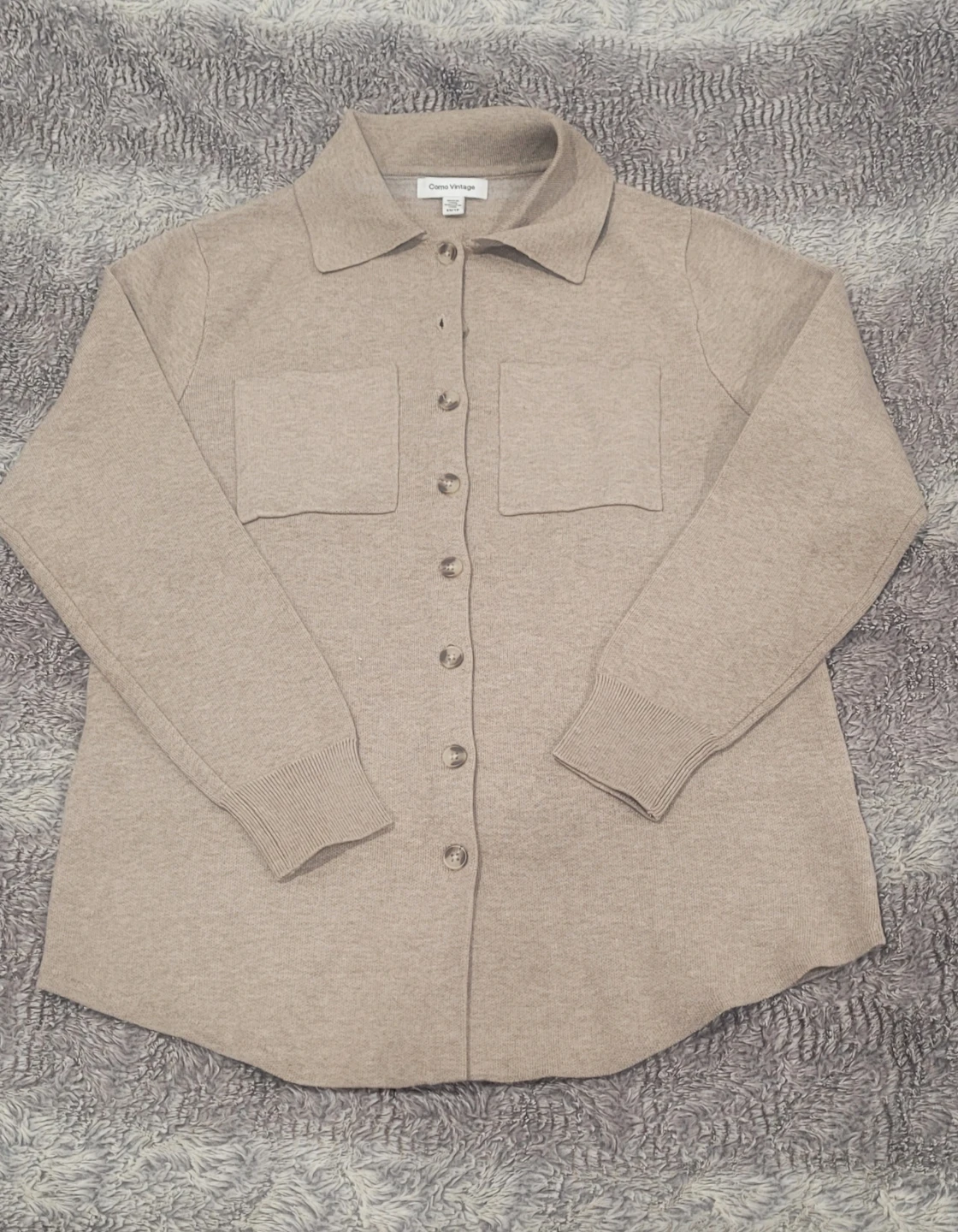 Creme Vintage Knit Sweater - photo 2