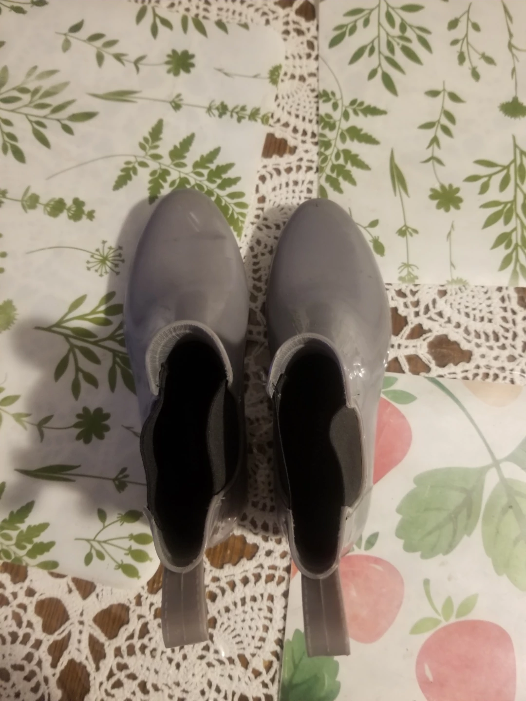 London Fog Grey Chelsea Rain Boots Size 7 - photo 3
