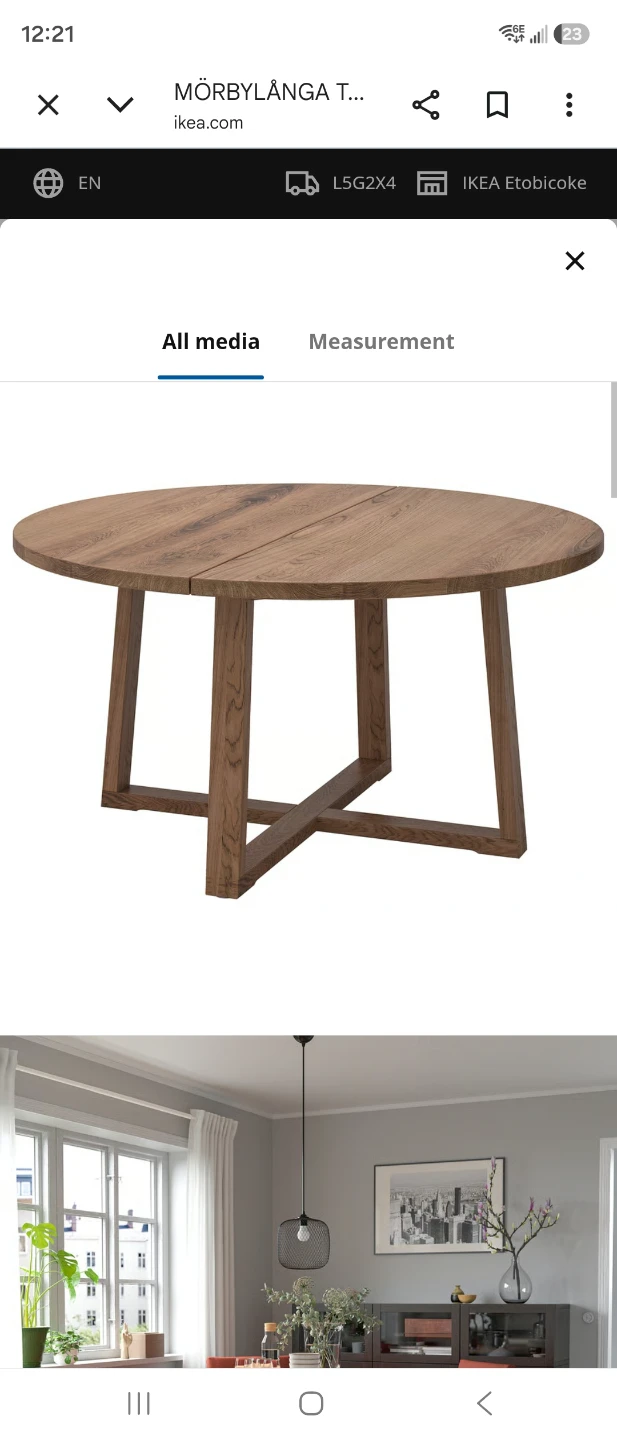 Oak veneer round dining table and 4 chairs - photo 2