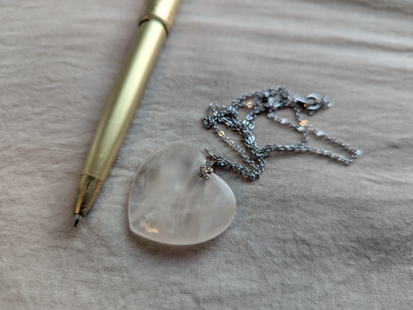Quartz Heart Necklace - photo 3
