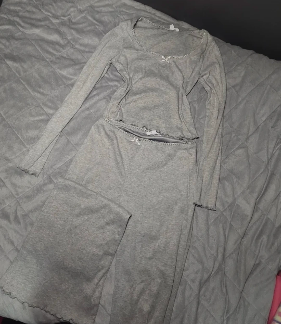 Kurious Los Angeles Grey Pajama Set