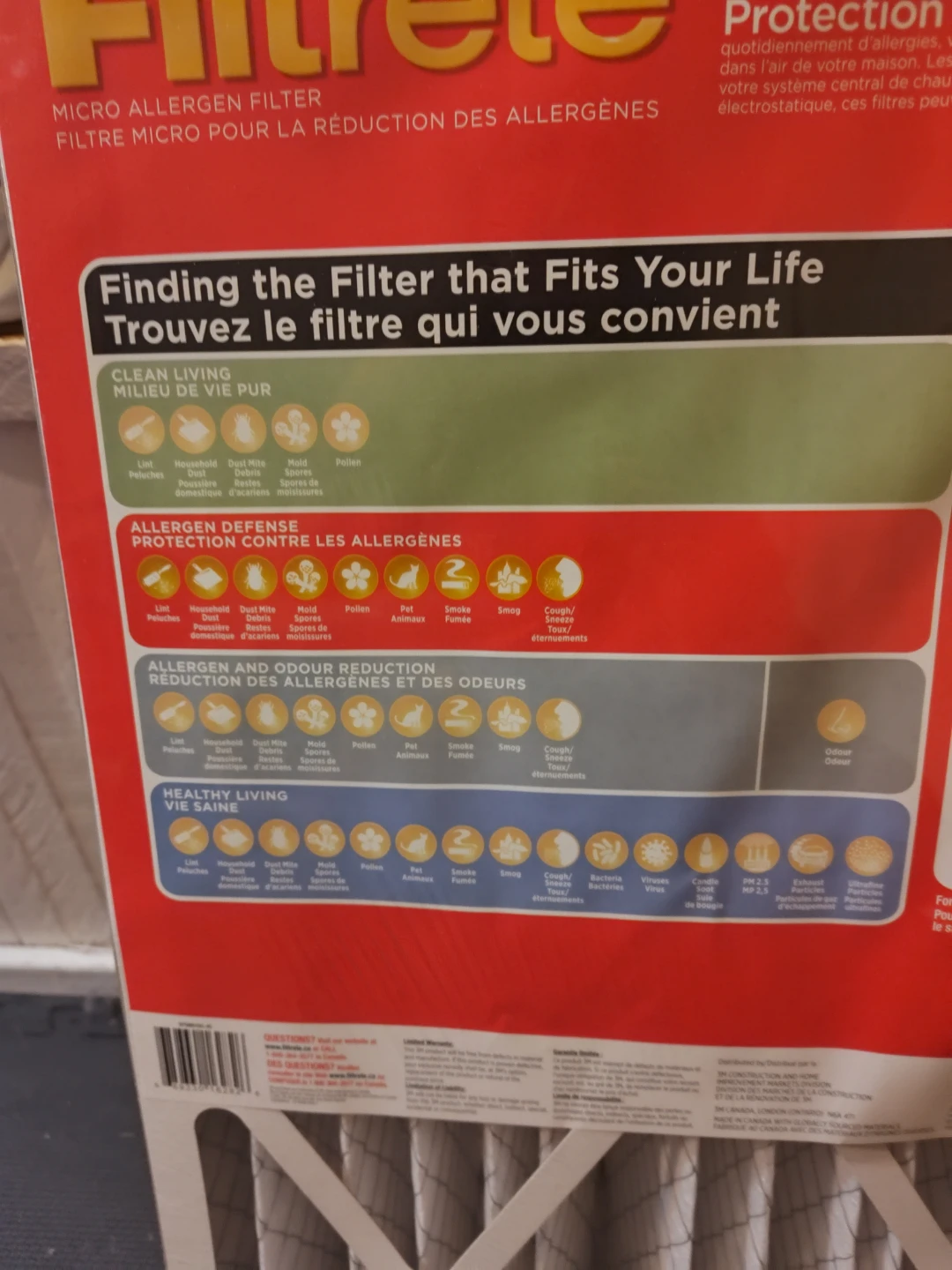 Filtrete 16x25x5 Allergen Defense Micro Air Filter - photo 3