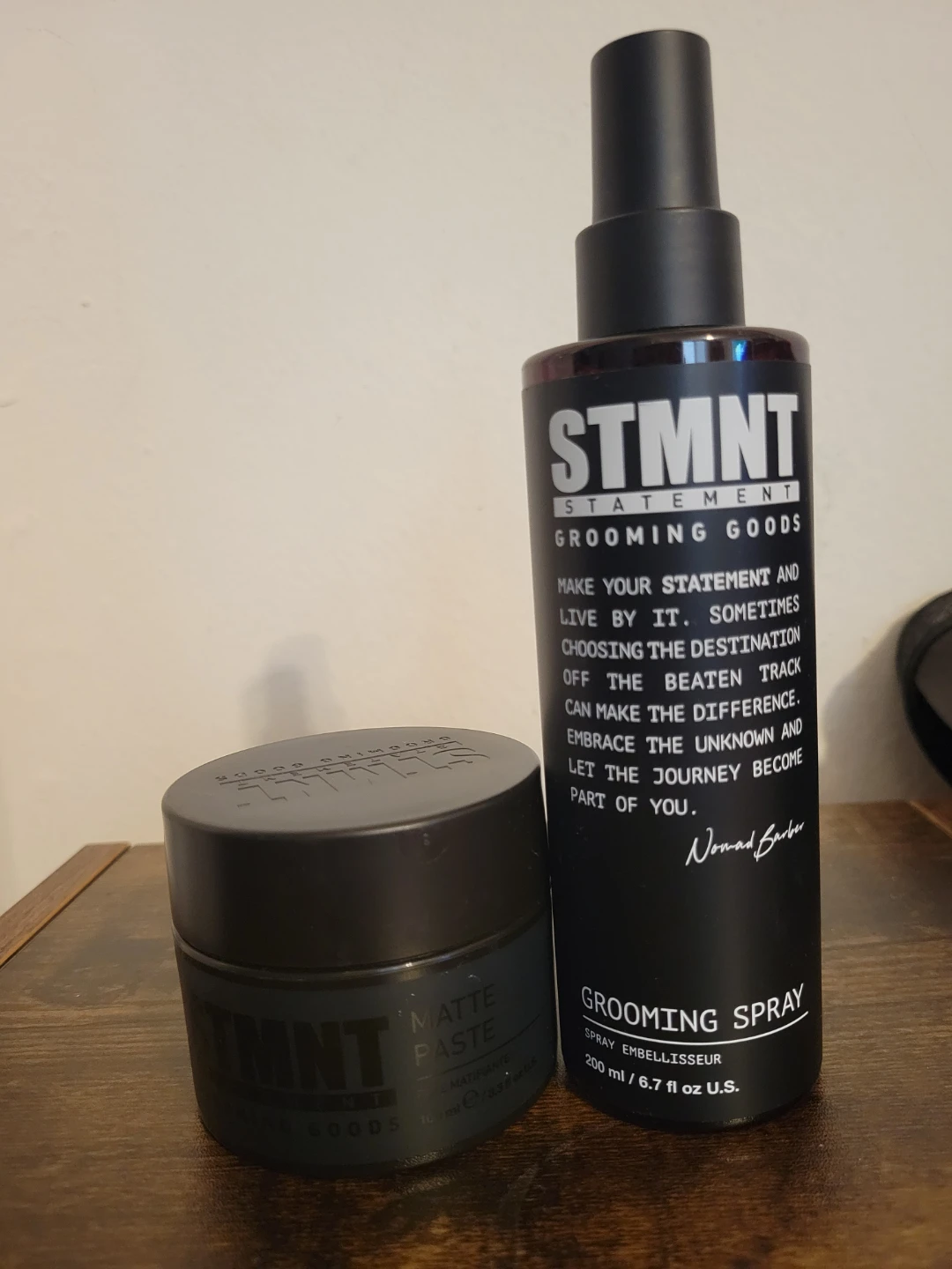 STMNT Grooming Matte Paste & Grooming Spray Set