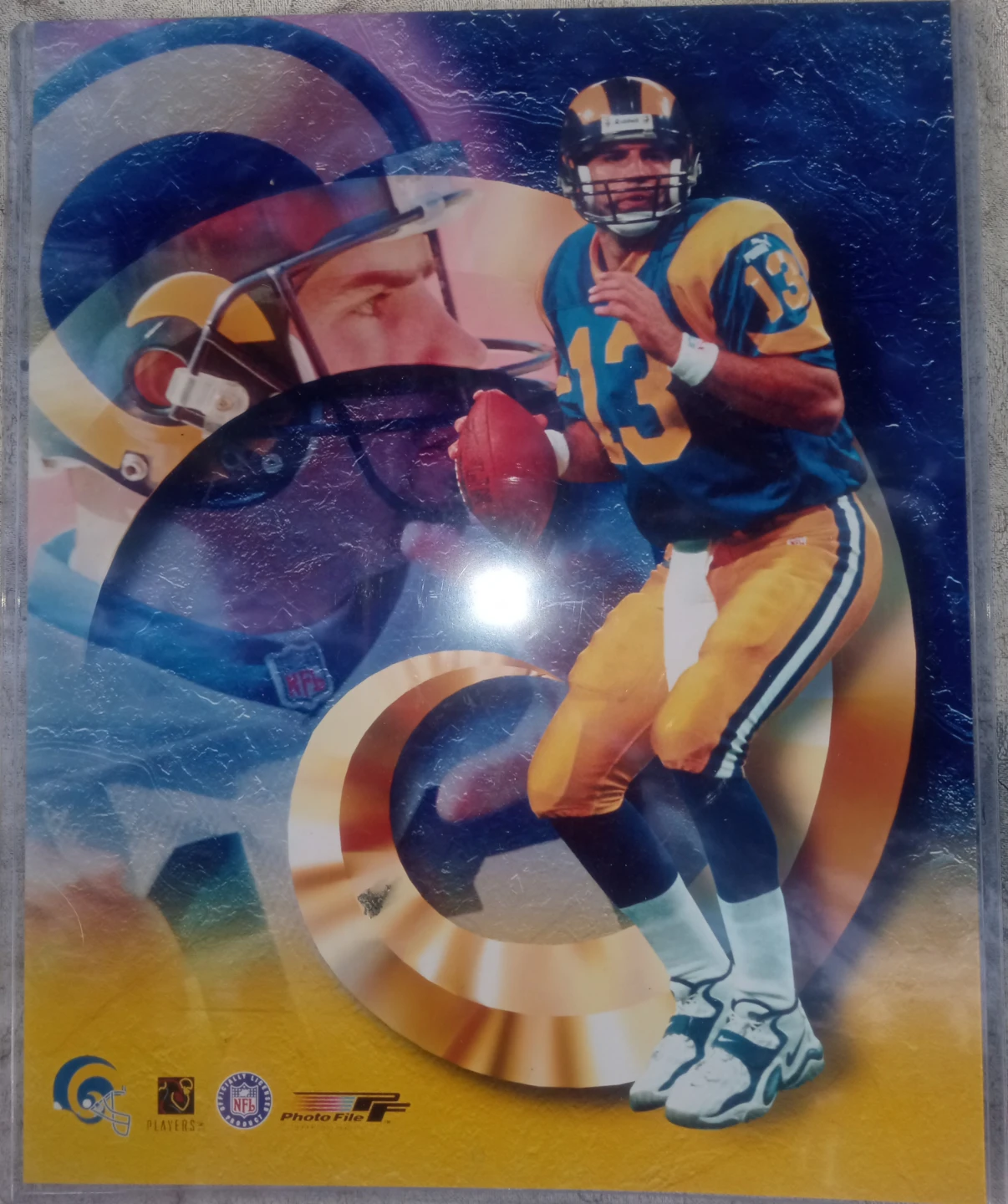 Kurt Warner Los Angeles Rams #13 Football 8x10