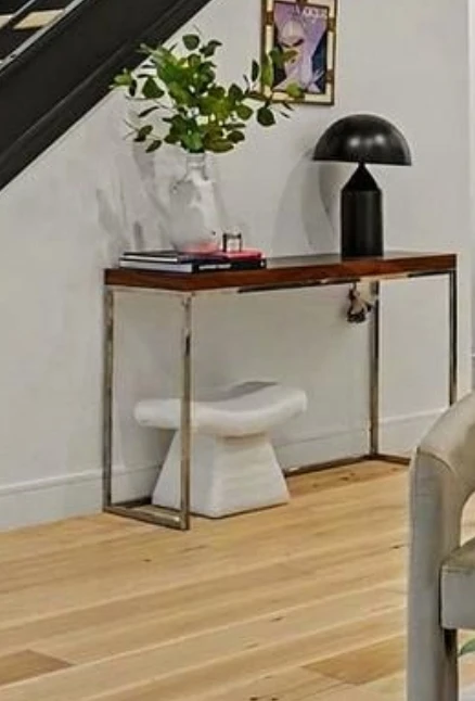 BRAND NEW Sculptural Bouclé Stool/Ottoman - photo 3