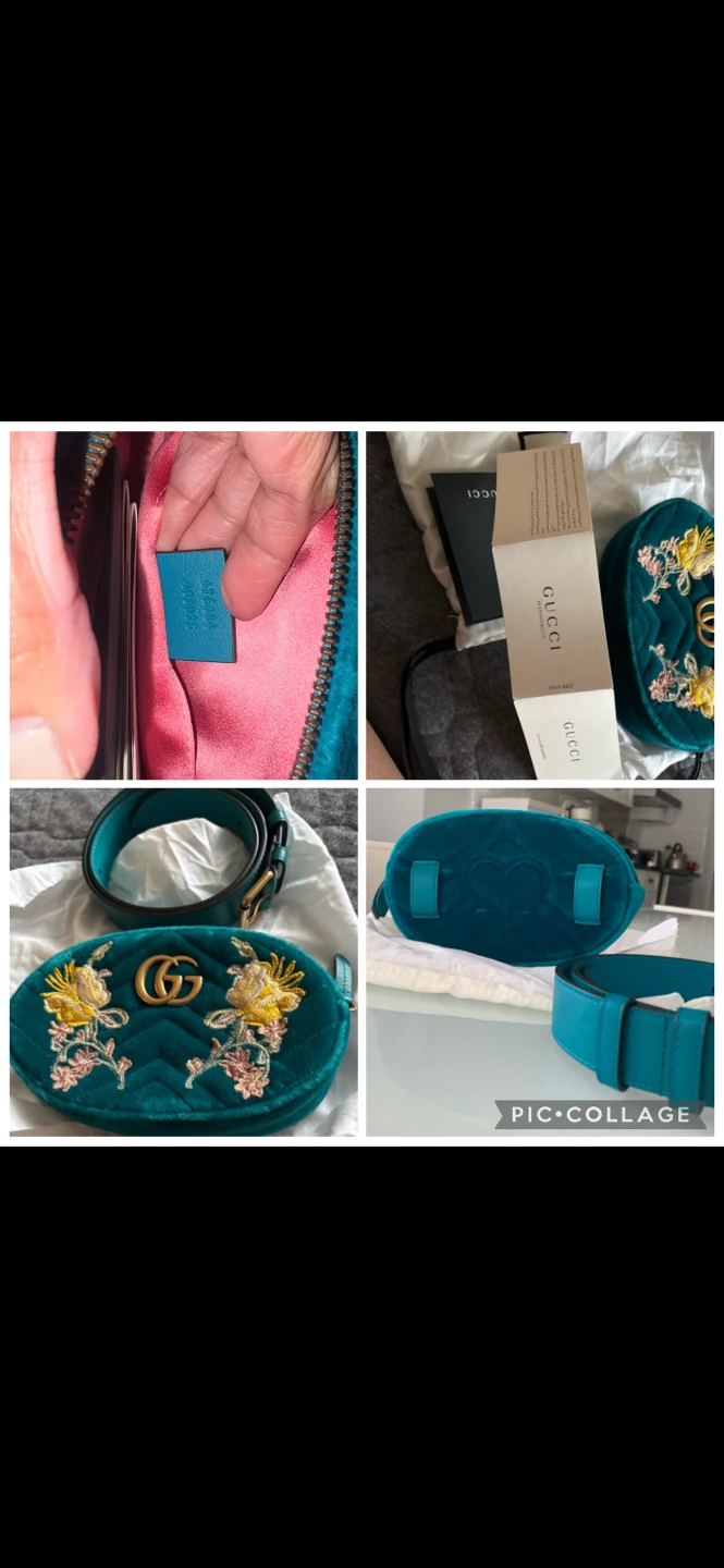Gucci Velvet Marmont Belt Bag