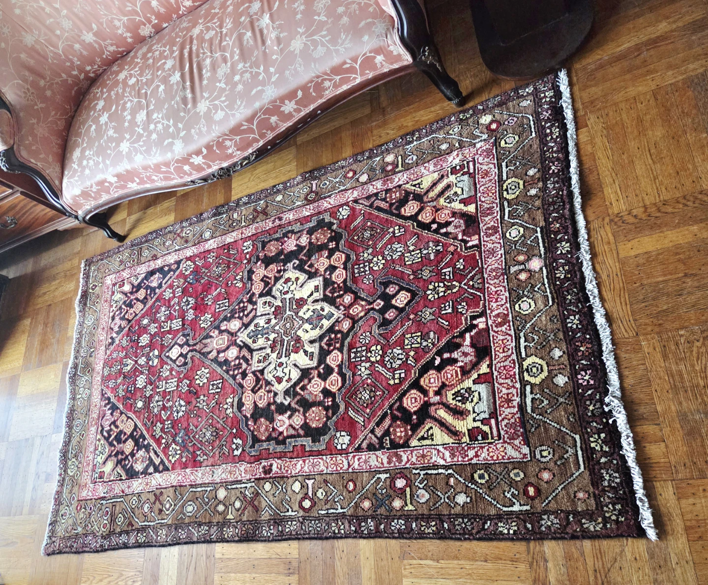 Vintage Zanjan Hand-Knotted Persian Wool Rug - photo 2