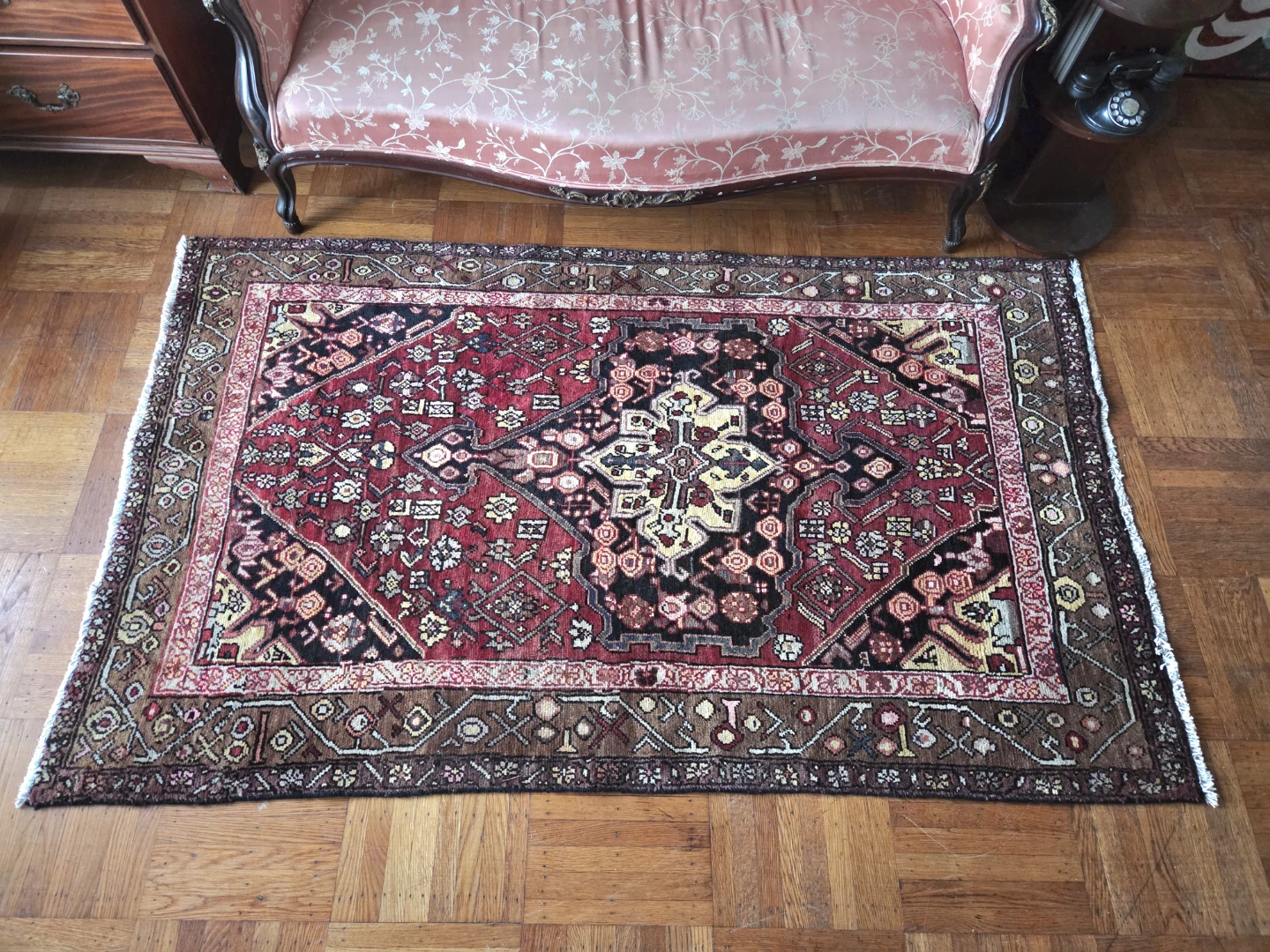 Vintage Zanjan Hand-Knotted Persian Wool Rug - photo 4
