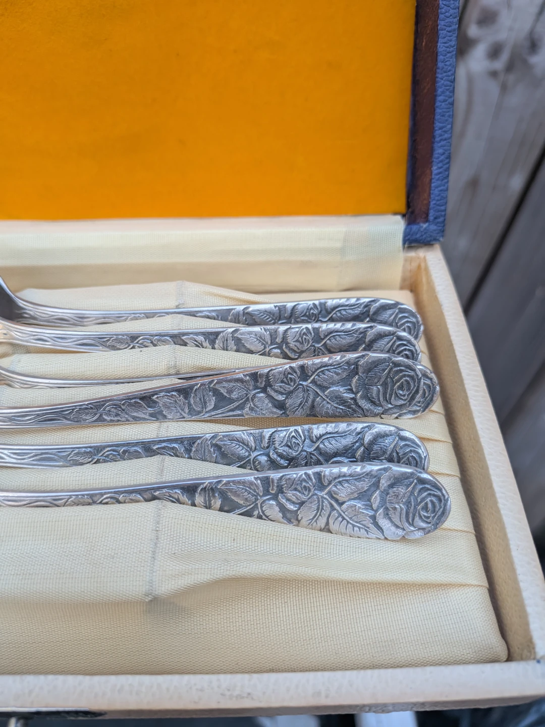 Vintage Silver Cake Server and Spoons Set - photo 4