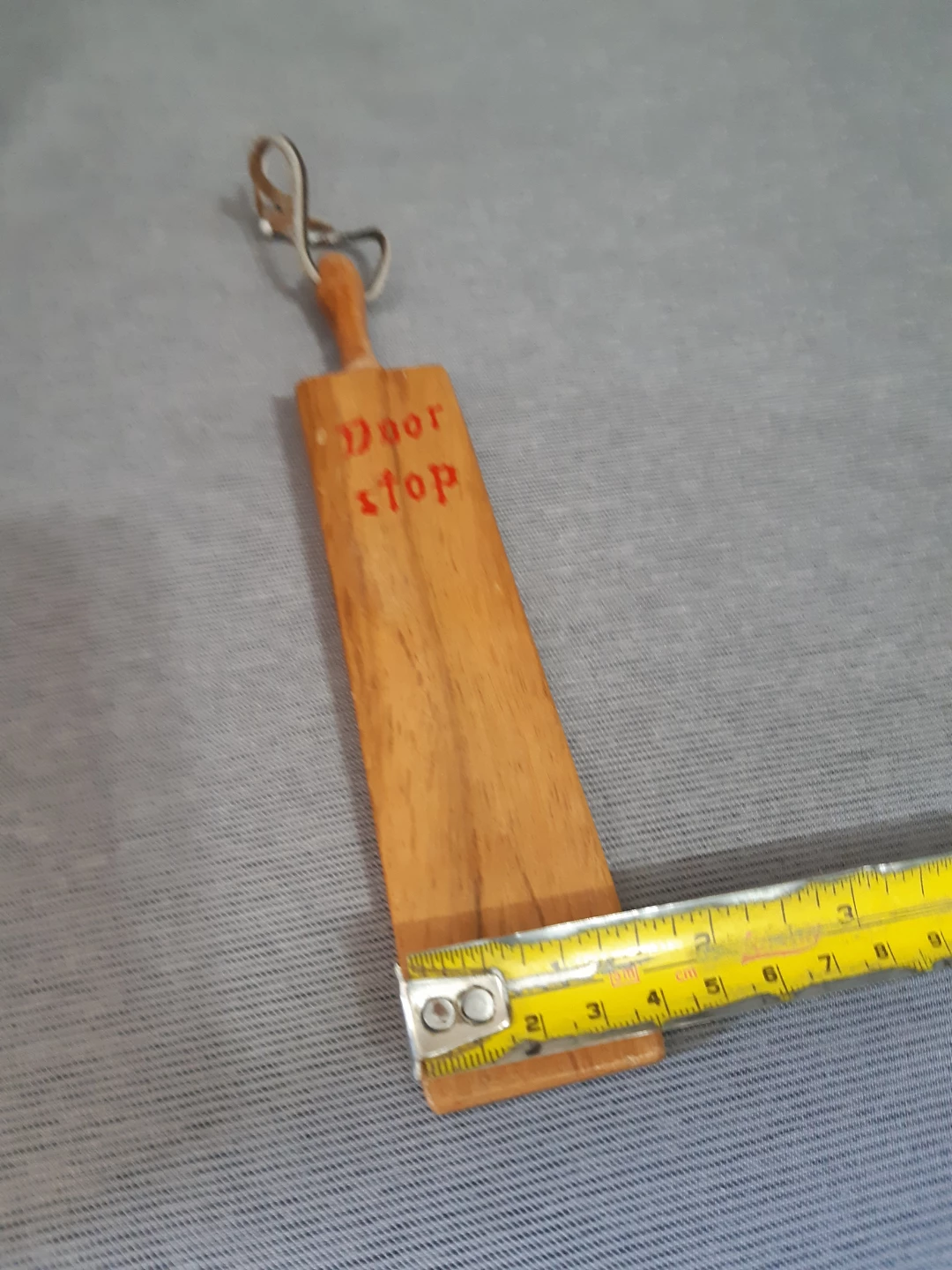 Vintage wooden wedge doorstop. - photo 3