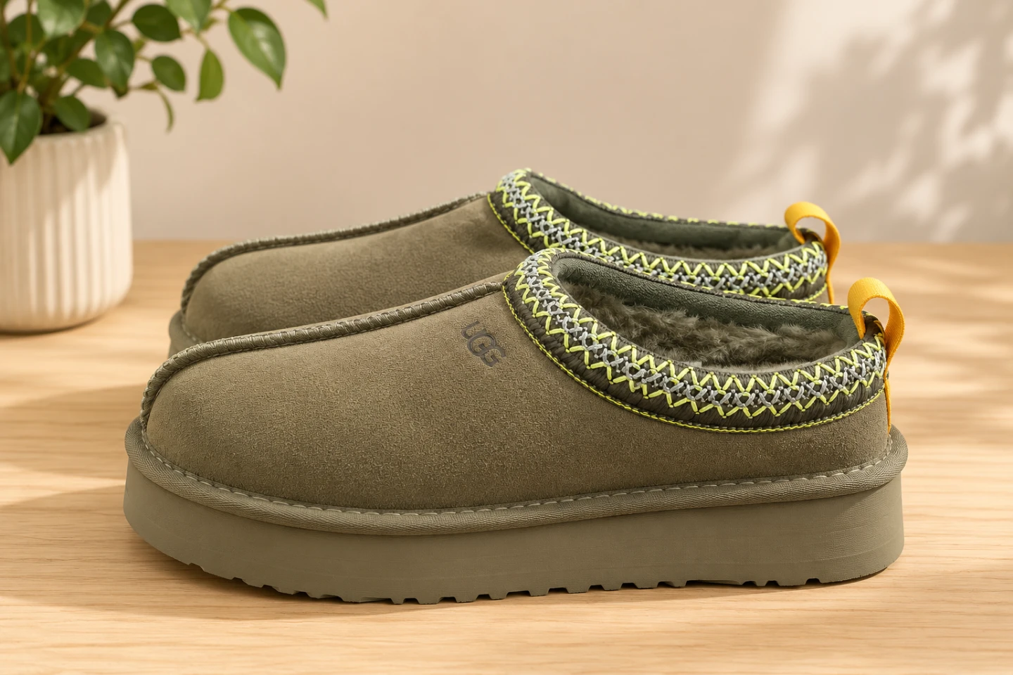 UGG Scuffette Slippers - Olive Green - photo 2