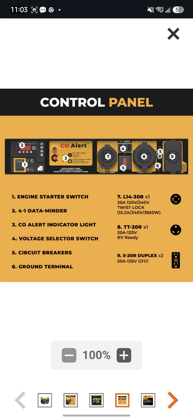 Firman Generator 3650 Running Watts - photo 2