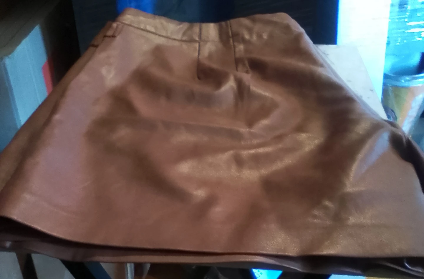 Eloquii Faux Leather Shorts