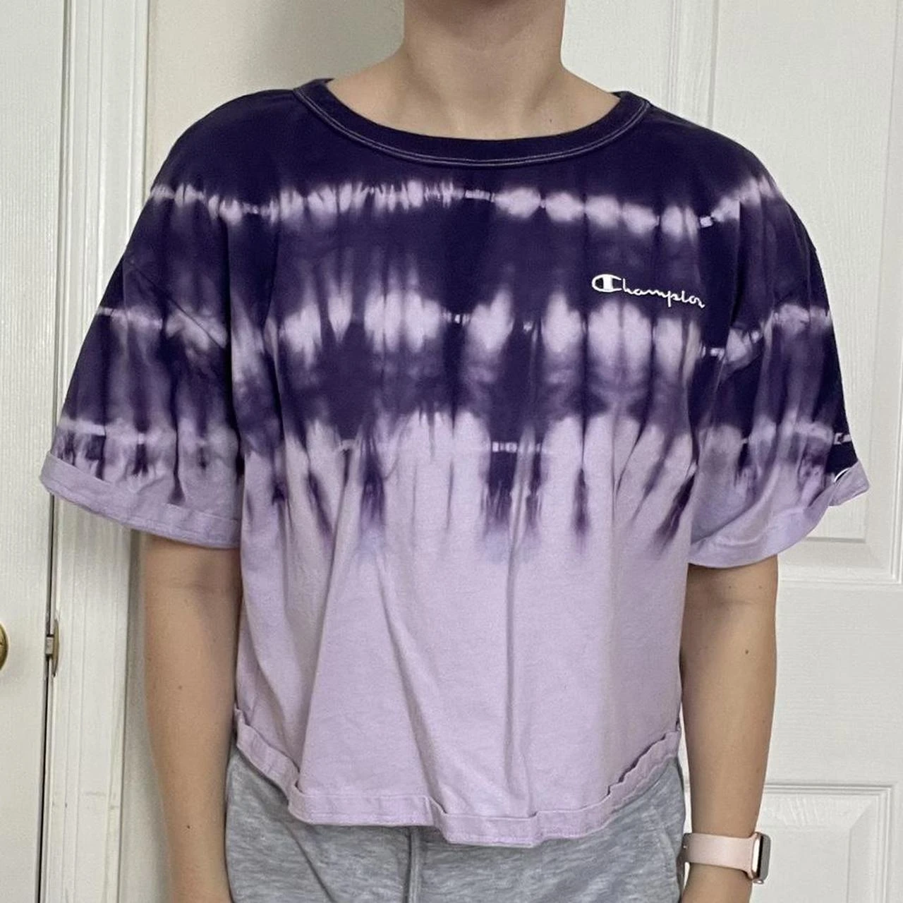 Champion LIFE Tie Dye Crop Top (Small)