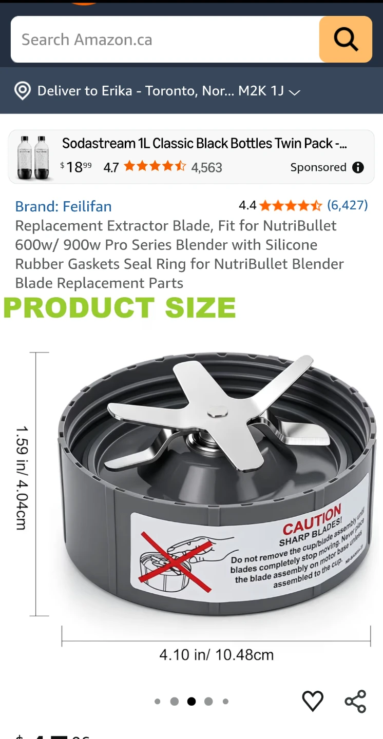 Extractor Blade Replacement for NutriBullet 600W/900W ⚽ - photo 5