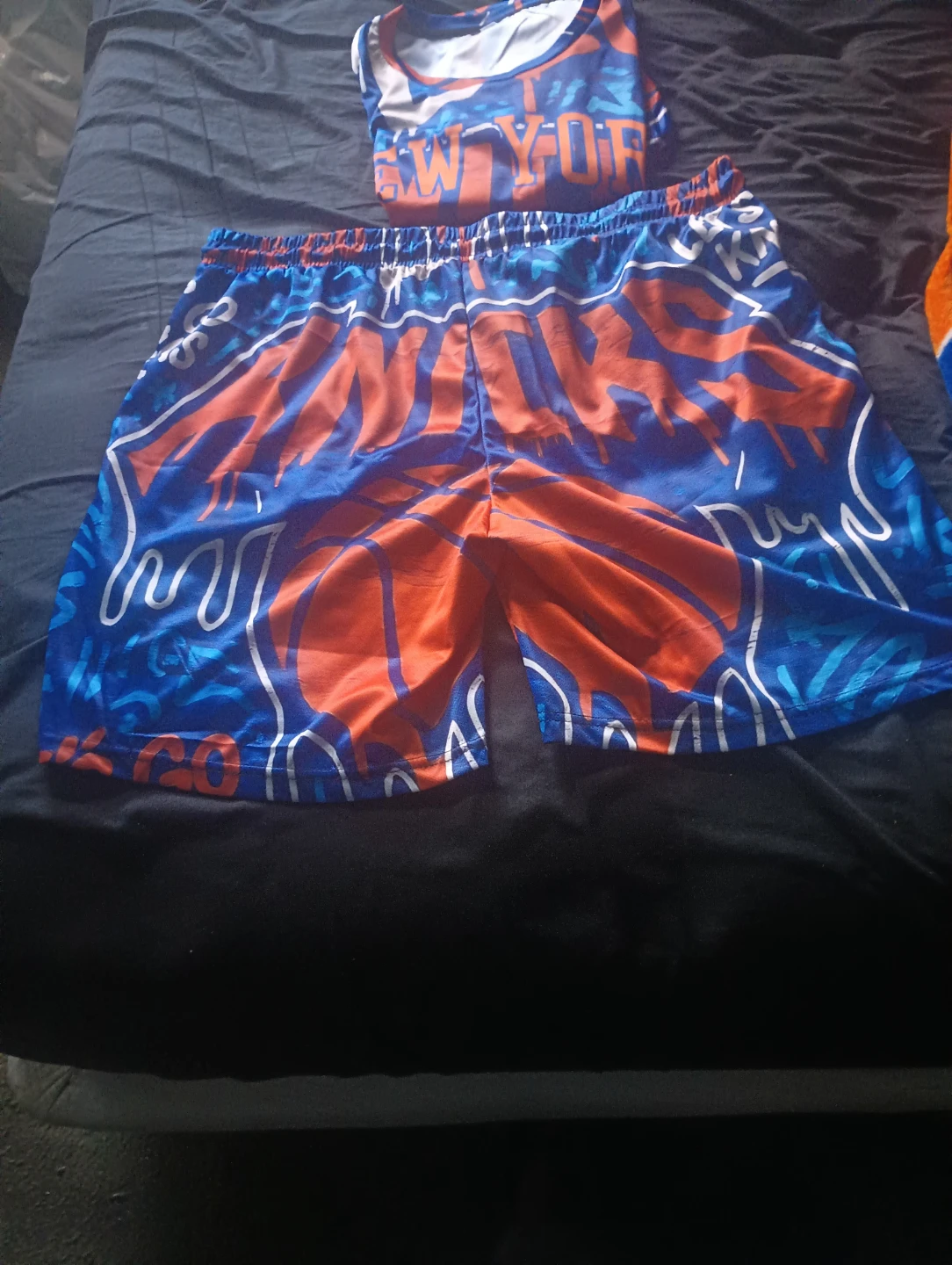 New York Knicks Drip Jersey and Shorts Set - photo 4