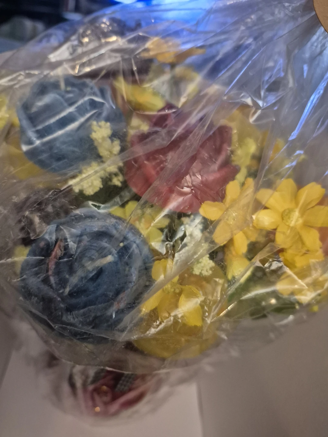 Candle Flower Arrangement in Jar