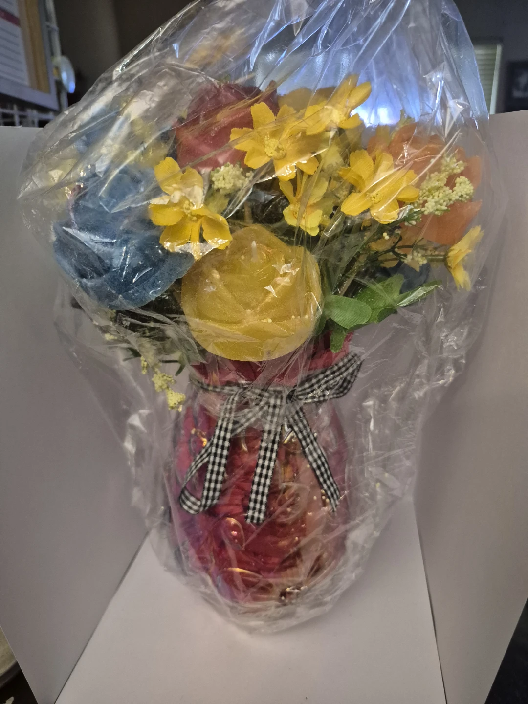 Candle Flower Arrangement in Jar - photo 2