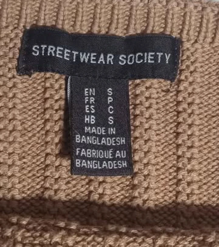 Streetwear Society Knit Tank Top - Size S - photo 4