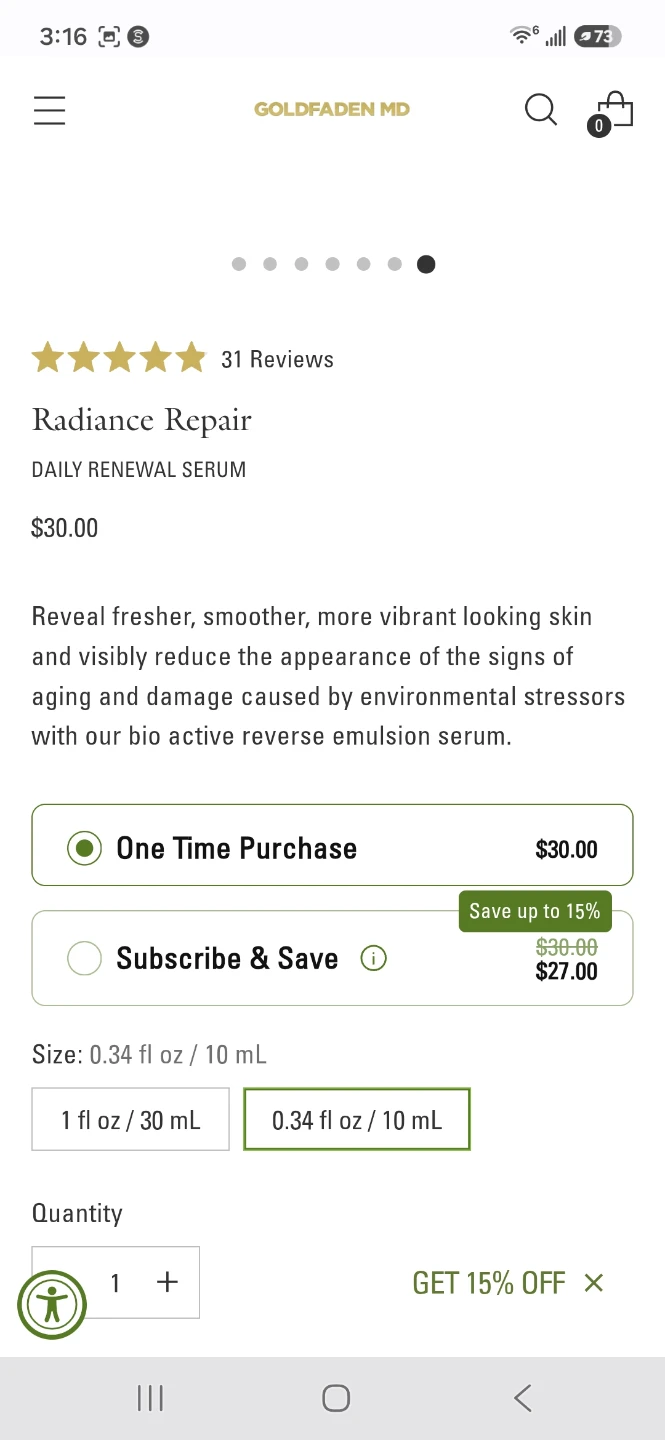 Goldfaden MD Radiance Repair Daily Renewal Serum ⚽️ - photo 2