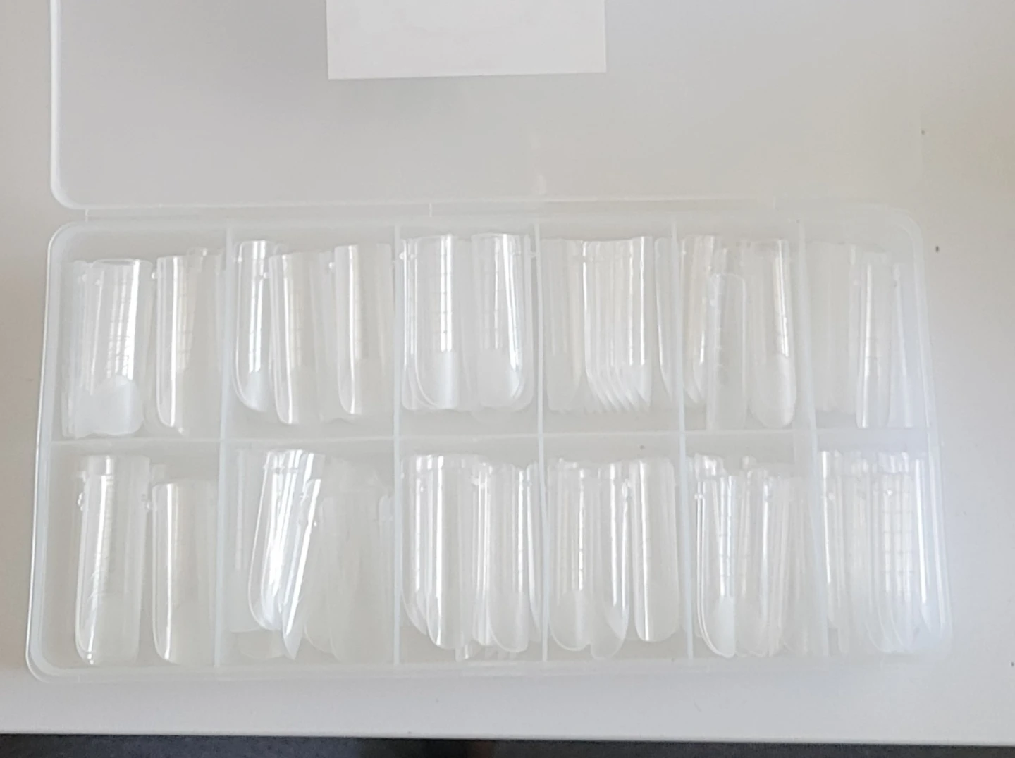 240pcs Long Clear False Nail Tips