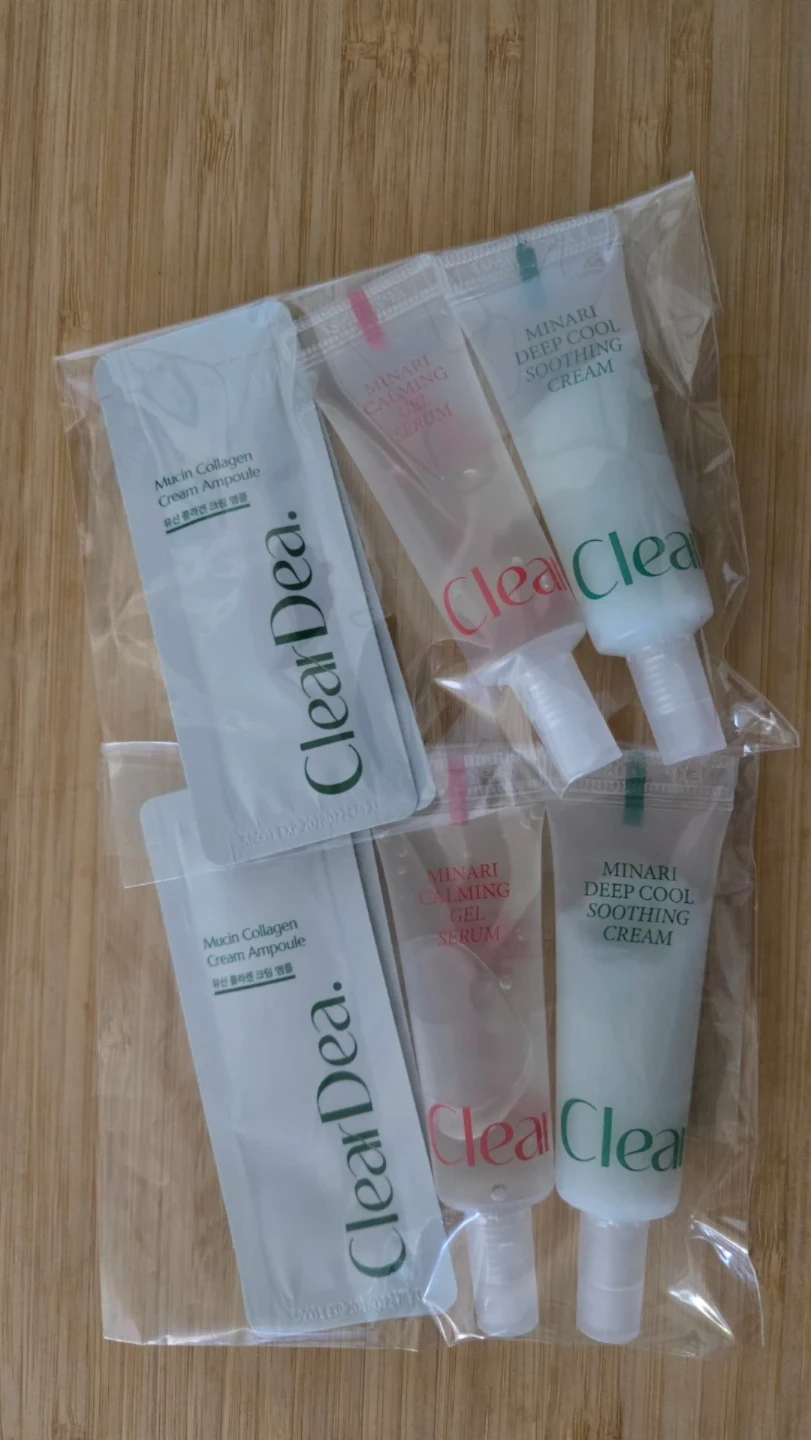 ClearDéa. Mucin Collagen Cream Ampoule & Minari sample Set⚽