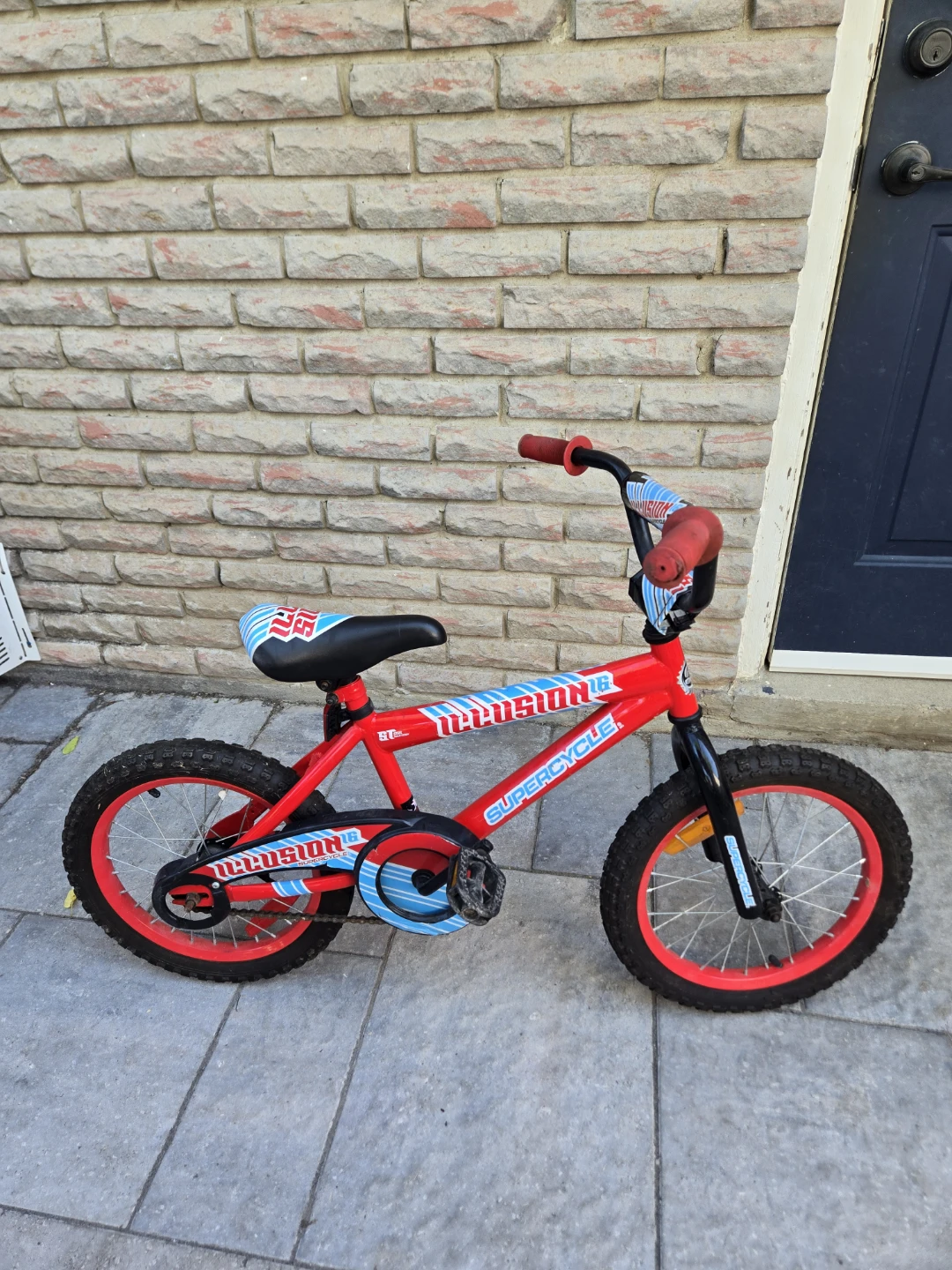 Kids Red Illusion Supercycle Bike