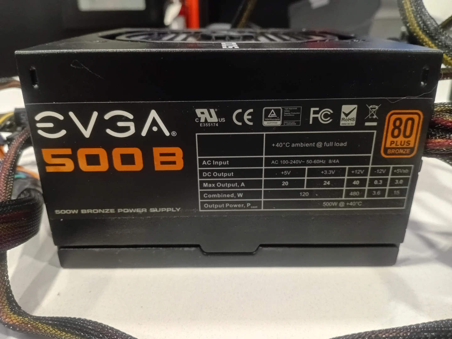 EVGA 500B 500W Bronze Power Supply - photo 3