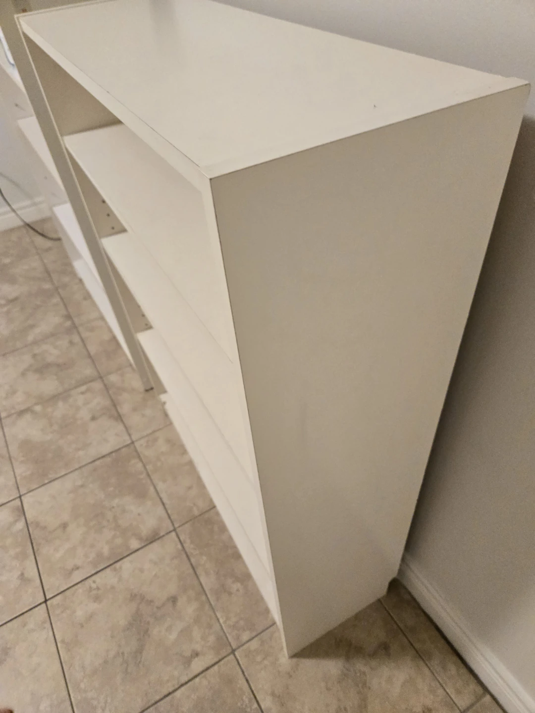 White 4-Shelf Bookcase - photo 2