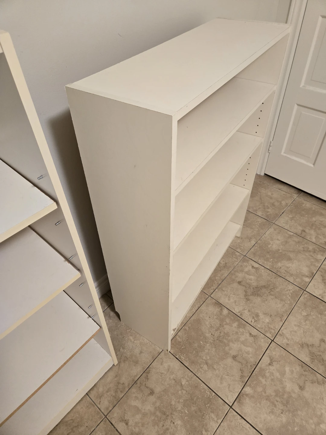 White 4-Shelf Bookcase - photo 3
