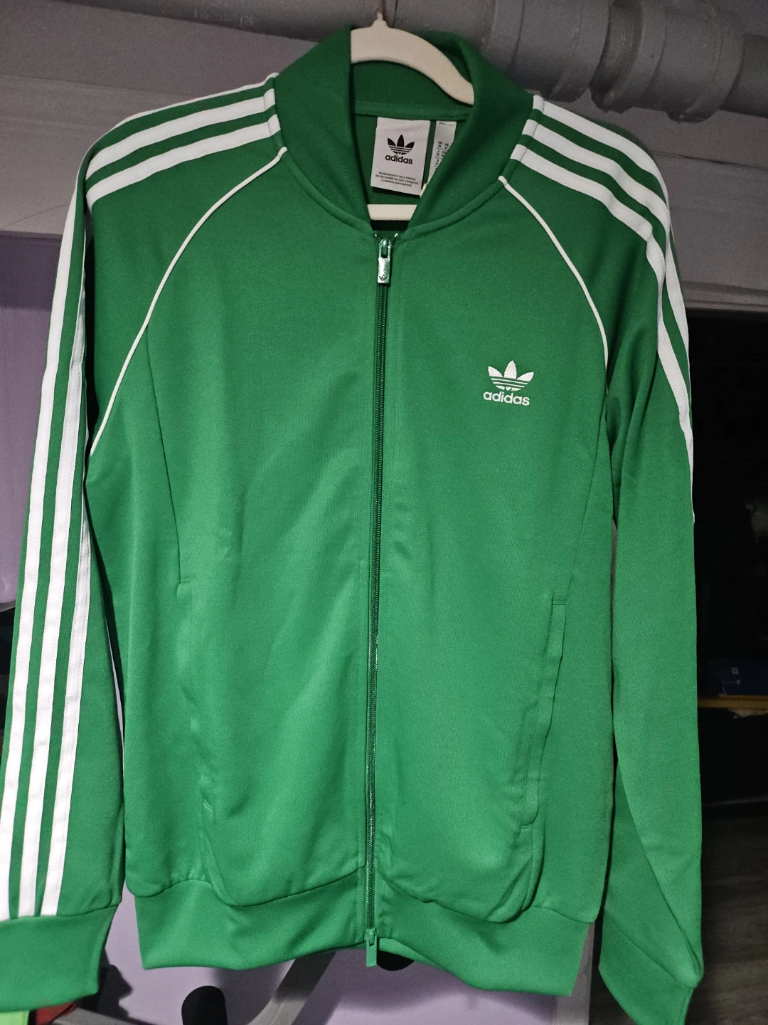 Adidas SST Track Jacket - Green - Size M