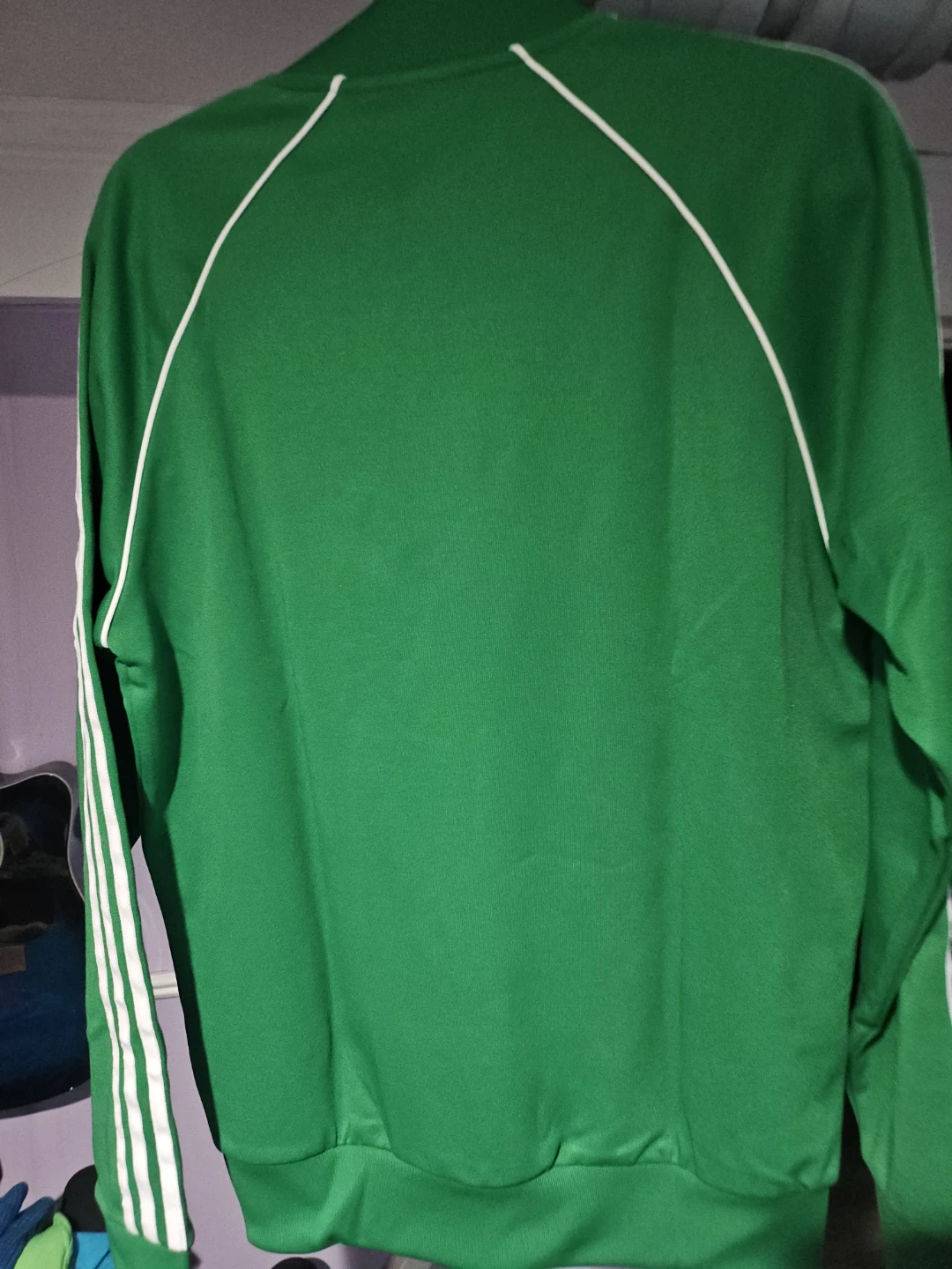 Adidas SST Track Jacket - Green - Size M - photo 5