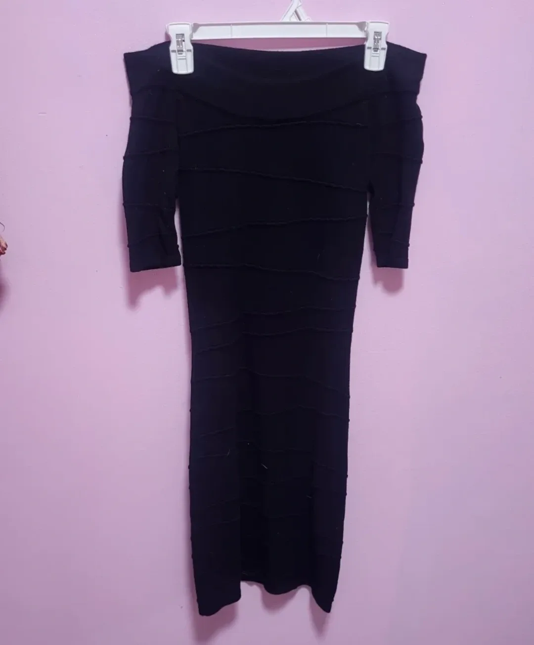 Dynamite Black Off-the-Shoulder Dress
