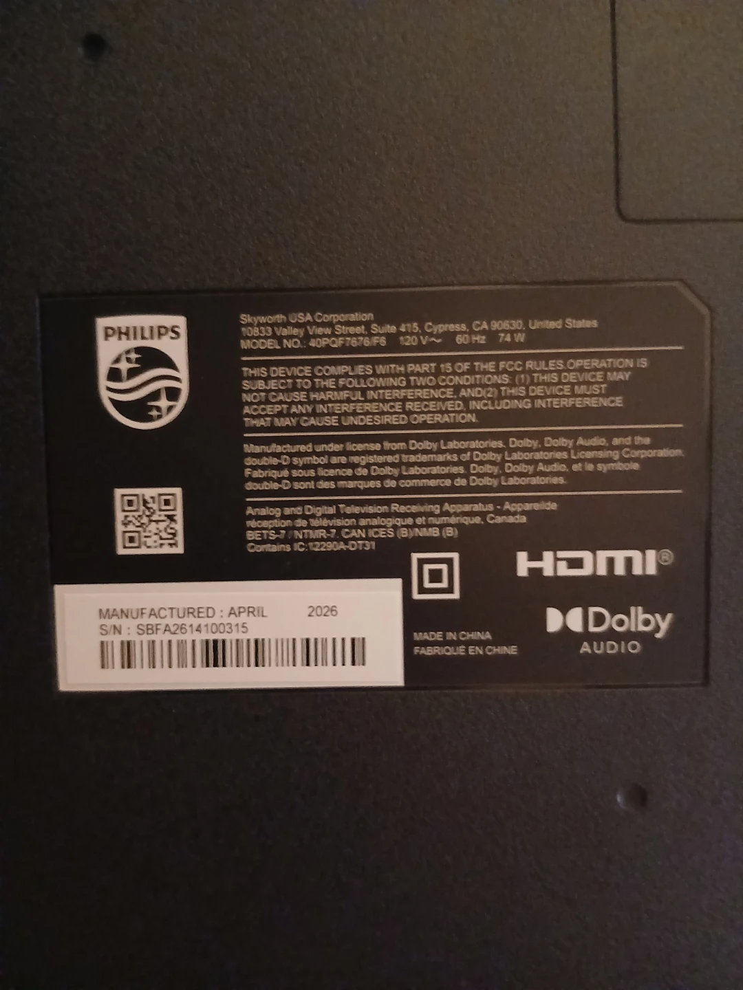 ⚽ Philips Roku 40" TV, Used  just 2 weeks - photo 5