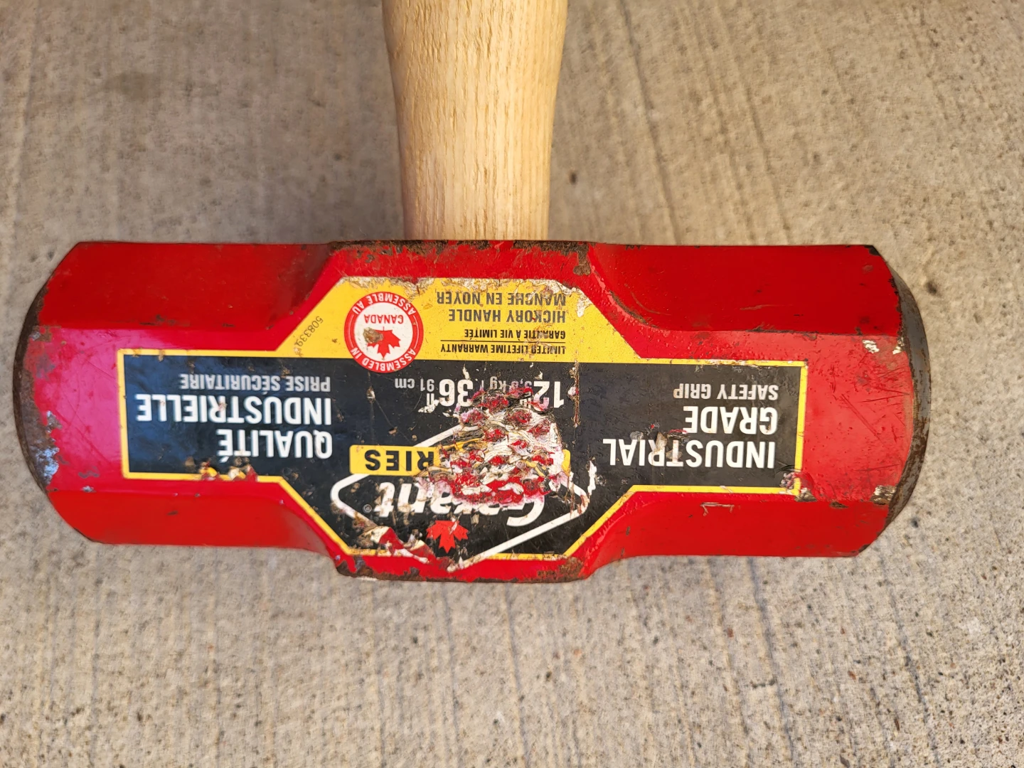 Grant Industrial Sledge Hammer 12.5 lb Tool - photo 3