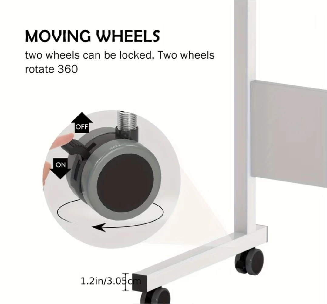 Adjustable Rolling Bedside Table - photo 3