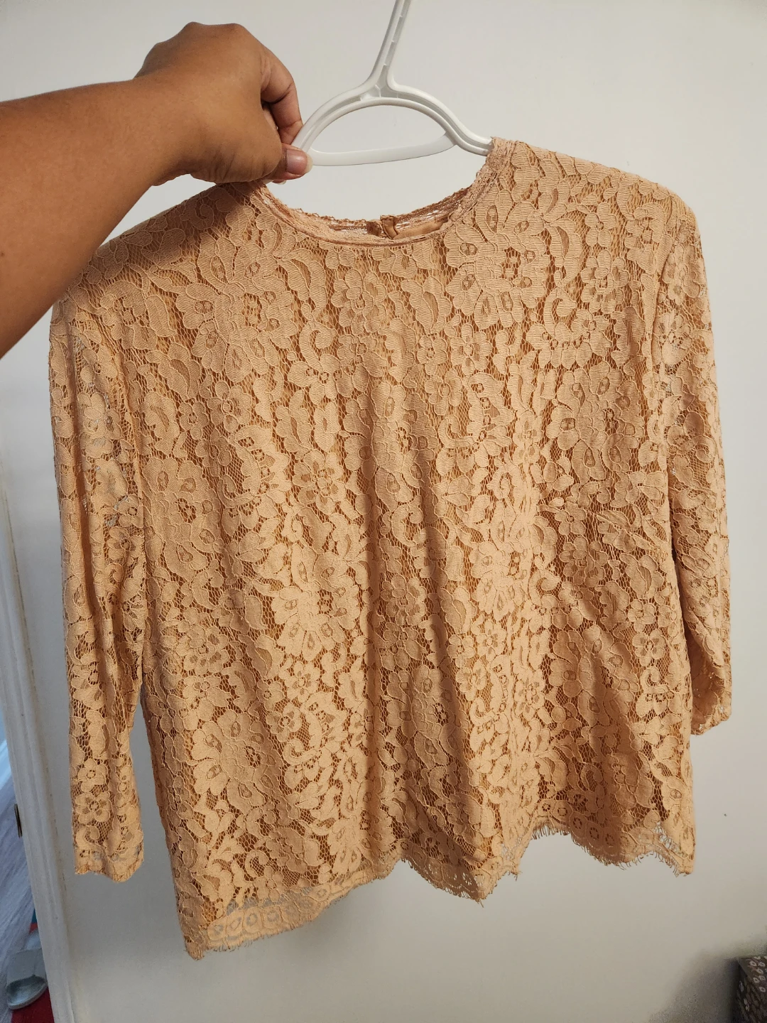 H&M Peach Lace Blouse ⚽