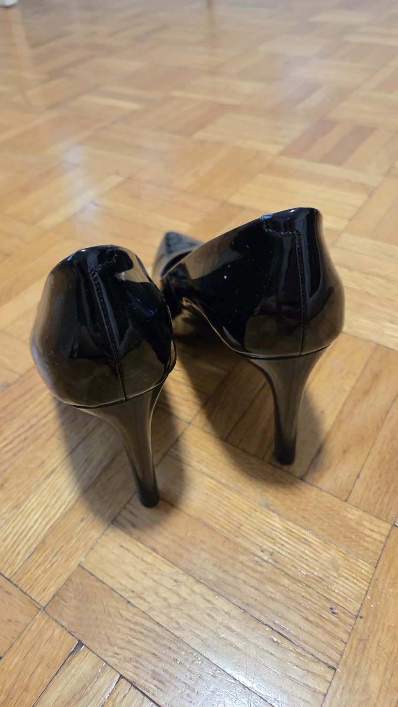 Geox Black Patent Leather High Heels 36.5 - photo 3