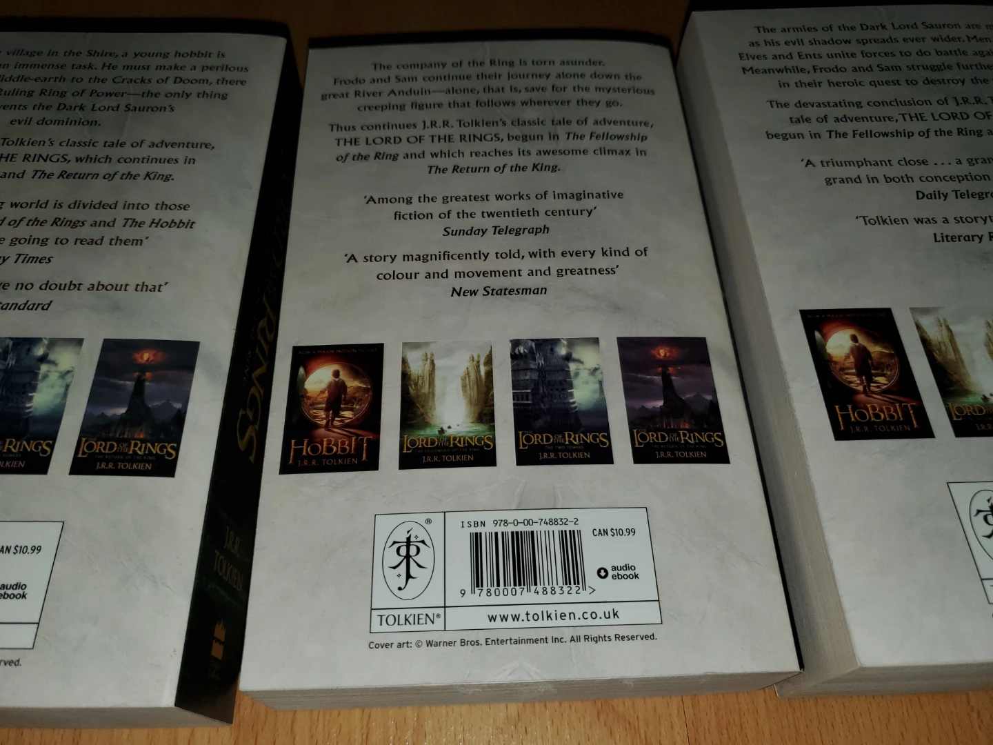 J.R.R. Tolkien Lord of the Rings Trilogy Paperback Novels - photo 4