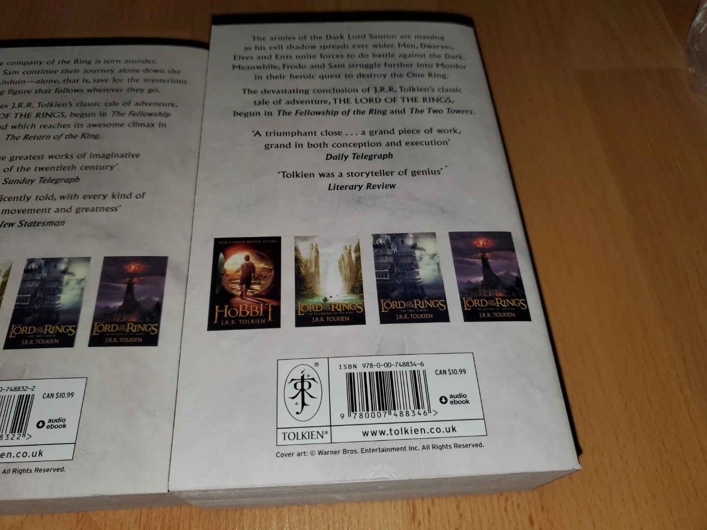 J.R.R. Tolkien Lord of the Rings Trilogy Paperback Novels - photo 5