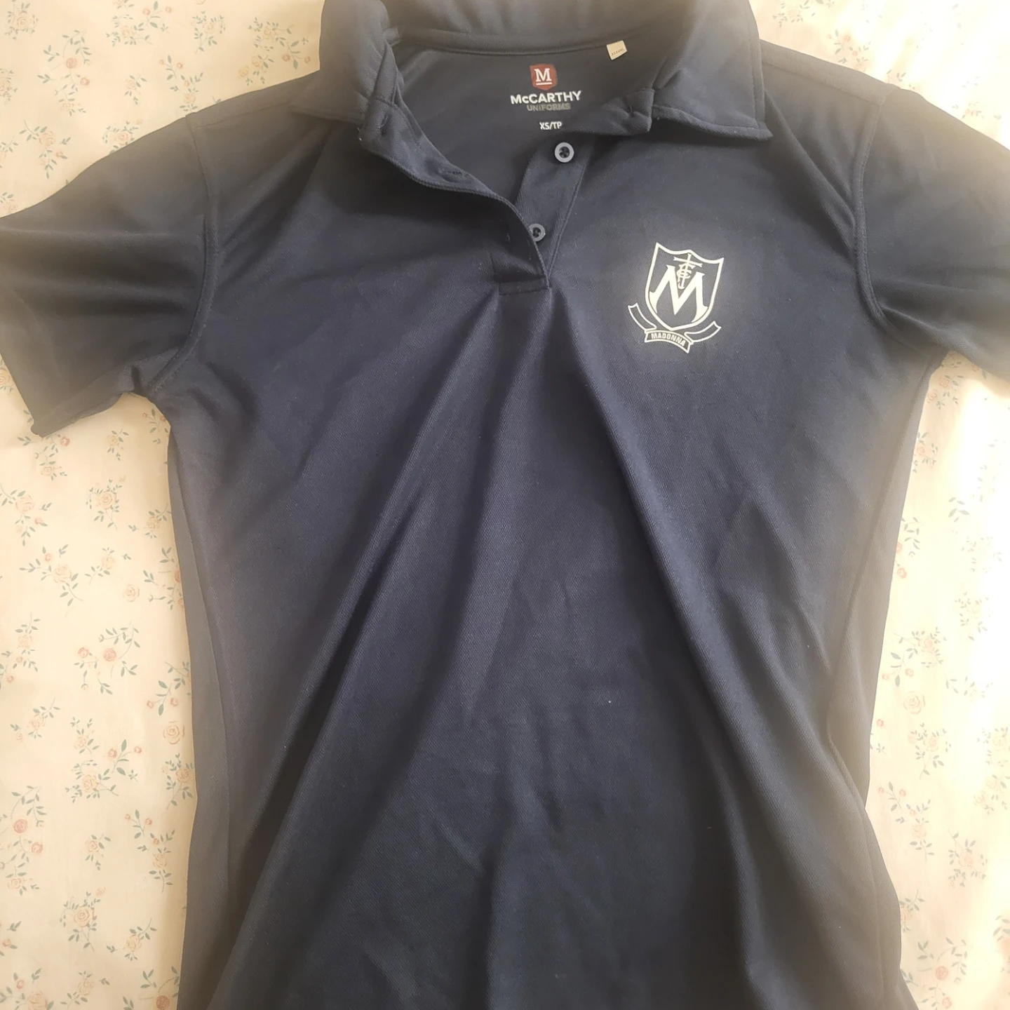Madonna Uniform Navy Polo Shirt